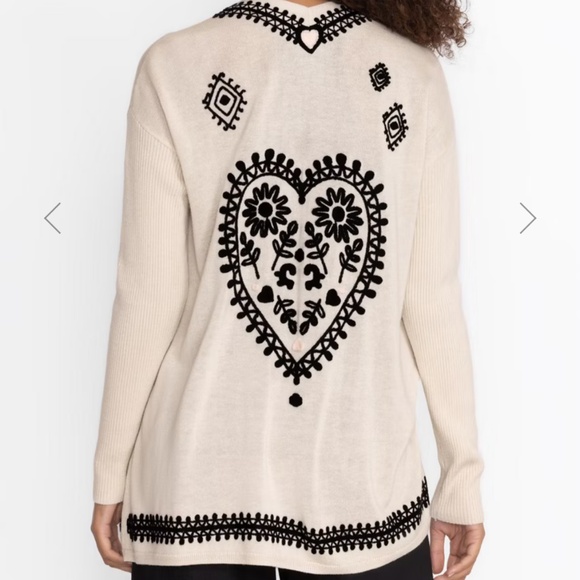 Johnny Was Sweaters - JOHNNY WAS - THE BELLA DRAPE SILK AND CASHMERE CARDIGAN, LIKE NEW! Size S